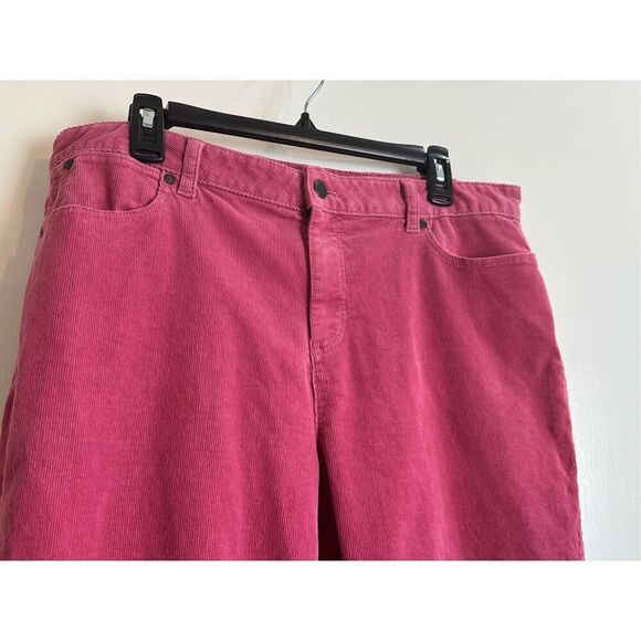 Talbots pink corduroy pants size 16 - Picture 3 of 8